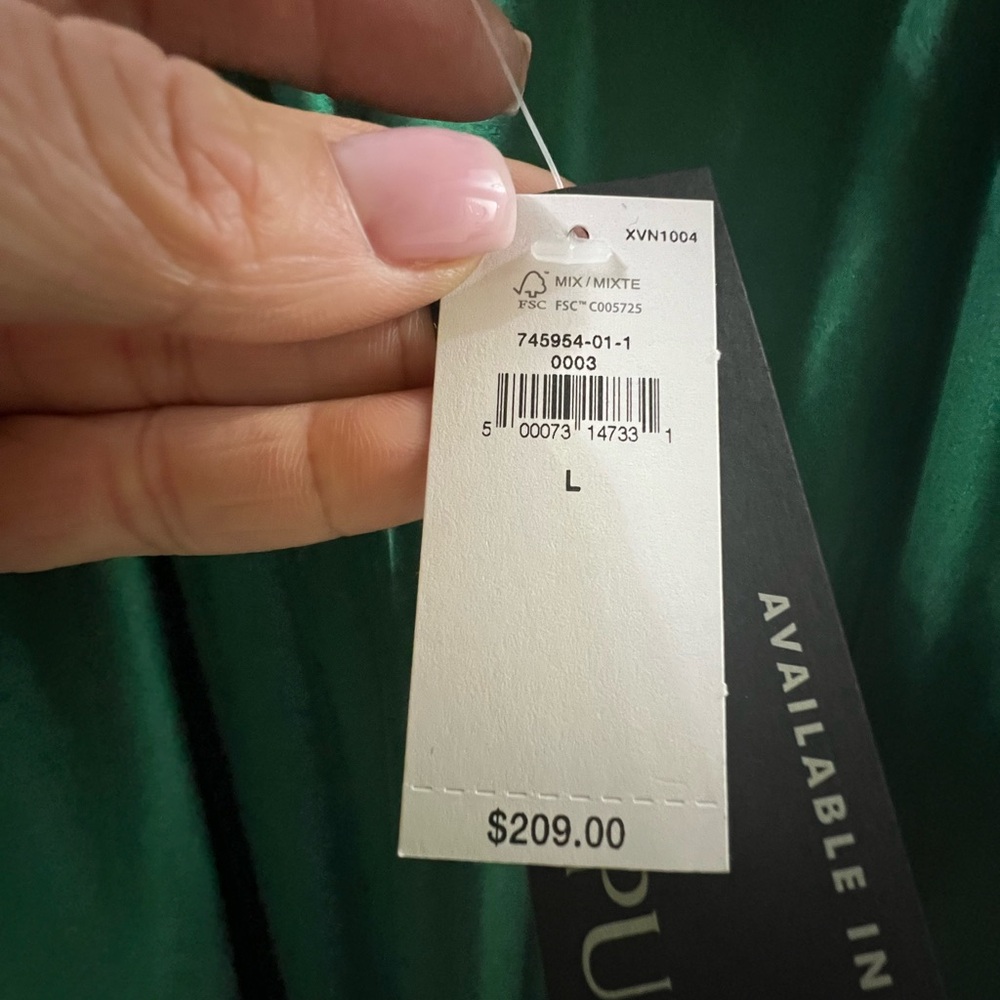 Banana rep green long maxi size large - Picture 3 of 5